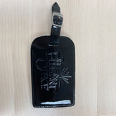 Leather Luggage Tag (Black) FREE GIFT